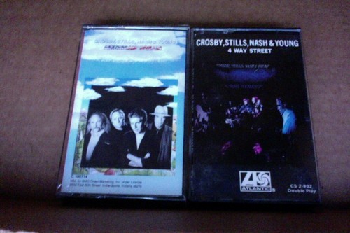 SEALED CASSETTE Crosby Stills Nash & Neil Young American Dream and 4 Way Street - Picture 2 of 8