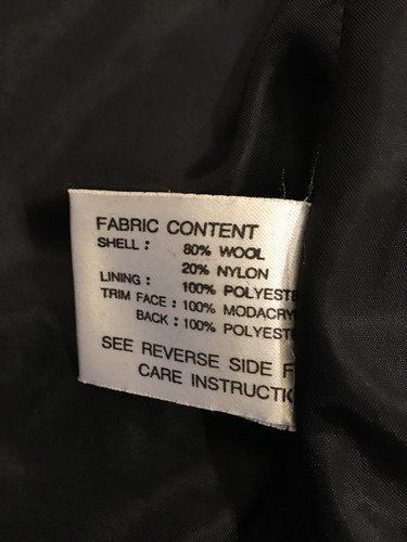 Cappotto classico lana donna taglia 4 invernale grigio scuro con cerniera e tasche vestibilità taylor - Foto 6 di 11