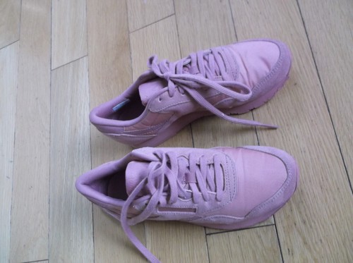 REEBOK CLASSIC NYLON WOMEN'S TRAINERS, BD5717, PINK, SIZE UK 3, EU 35.5, US 5.5 - Picture 4 of 18