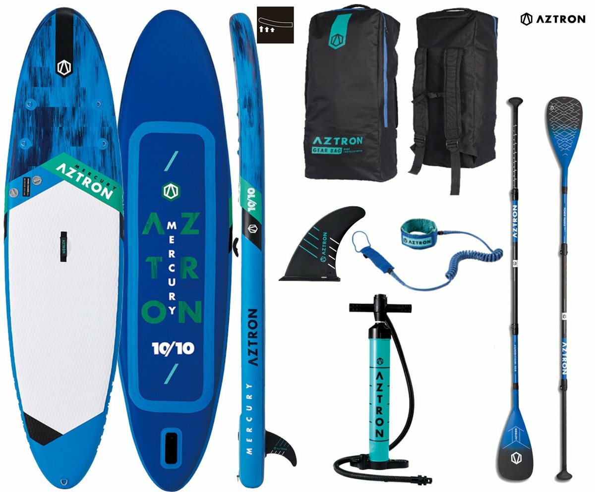 Aztron Mercurio 10.10 Sup Stand Up Paddle Tabla con Poder Cochebono 70 Remos Aztron Mercurio 10.10 Sup Stand Up Paddle Tabla con Poder Cochebono 70 Remos