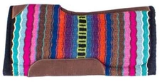 Showman 34" x 36" Multicolor Memory Felt Bottom Saddle Pad