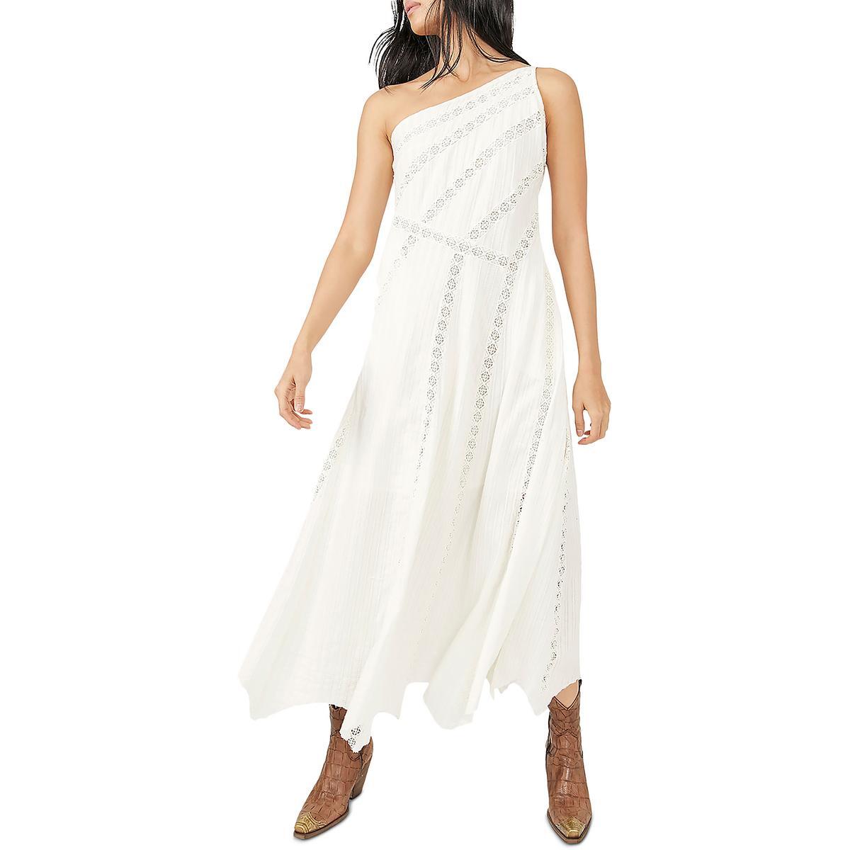 Длинное летнее макси-платье Bella Ladder Stitch от Free People Womens BHFO 4639