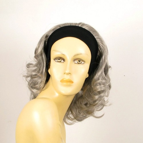 turban chimio avec bandeau elastique cheveux gris ref EMA en 51 - Imagen 8 de 8