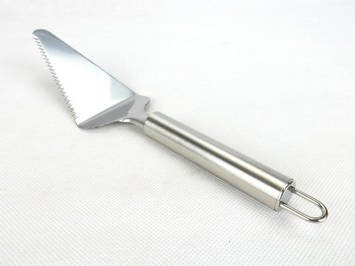 Serrated Pie Cutter & Serving Spatula, Triangle Head, Stainless Steel, Hang Hole - Picture 1 of 7