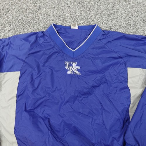 Kentucky Wildcats Jacket Mens XL Blue UK College Basketball Bomber Windbreaker - Picture 3 of 14