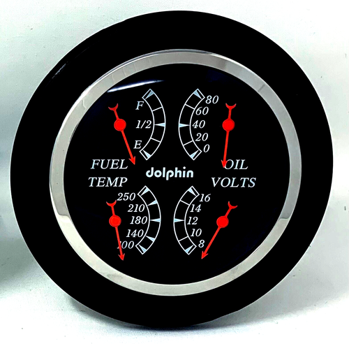 1954 Chevy Truck 5" Gauge Dash Panel Set Insert - Foto 3 di 7