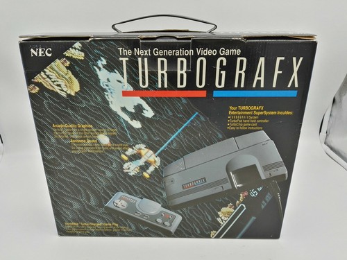 CONSOLE TURBO GRAFX BOX PAL VERSION + BLAZING LAZERS GAME BRAND NEW ref-2 - Picture 2 of 10