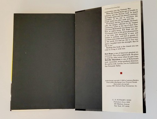 BOB HOPE Signed Book Don't Shoot, It's Only Me  1990 First Edition JSA Authentic - Picture 12 of 12