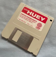 SUPER HUEY - 1986 Atari ST Computer Cosmi Video Game 3.5" Floppy Disk - UNTESTED