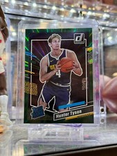 2023-24 Panini Donruss - Rated Rookie Holo Green Laser #201 Hunter Tyson (RC)