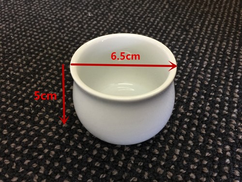 Ceramic Pot for Succulent Cactus White Glazed Draining Square Round 4 Design SYD - Picture 4 of 23