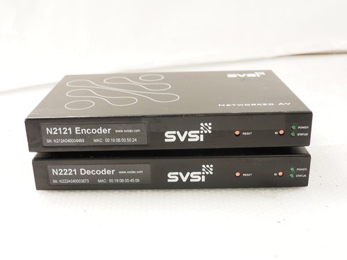 SVSI N2221 N2121 Decoder and Encoder Networked AV Set (No AC ADAPTER) - Picture 2 of 4