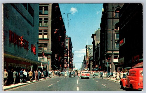 Yonge St Toronto Canada, 1957 Postcard, Royal Agricultural Winter Fair Cancel - Imagen 1 de 2