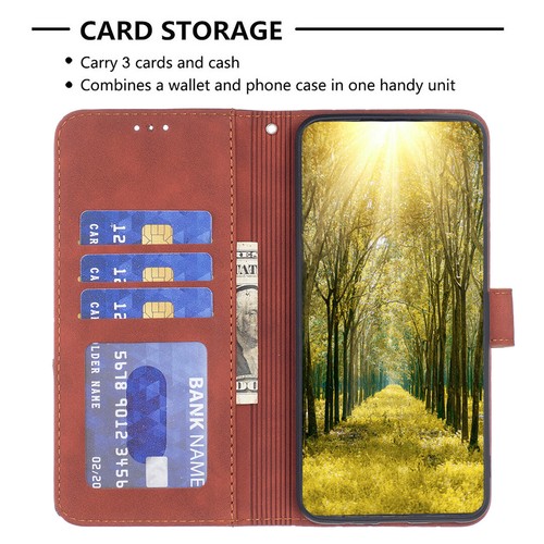 Para Infinix Smart 9, Lujo Geometría Cuero Billetera Ranura para Tarjeta Abatible Estuche Cubierta - Imagen 26 de 31