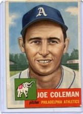 1953 Topps Joe Coleman Philadelphia Athletics #279 HI  🚀😳💥 F/G