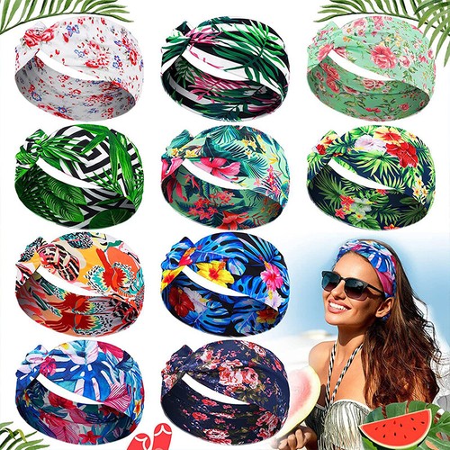 Accessoires Pour Cheveux Turban Élastique Head Wrap Style Bohème Large F - Photo 1/44