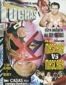 ULTIMO GUERRERO PUMA KING SIGNED AUTO'D 3/2/09 LUCHAS 2000 MAGAZINE MEX AAA  CMLL | eBay