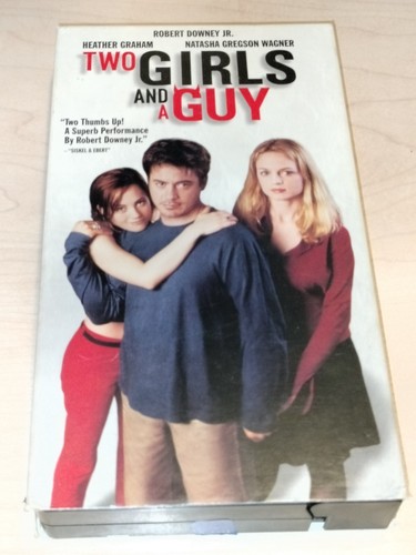 Two Girls and a Guy (VHS, 1998, R-Rated Version) - Blockbuster Rental - Picture 1 of 2