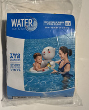 Water Sun and Fun Inflatable Baby Pool Float-32in x 22in- Ages 0-1 NEW