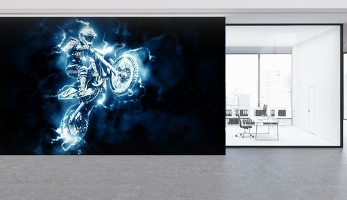 3D Motocross Cool G217 Transport Wallpaper Mural Self-adhesive Removable Wendy - Picture 3 of 7