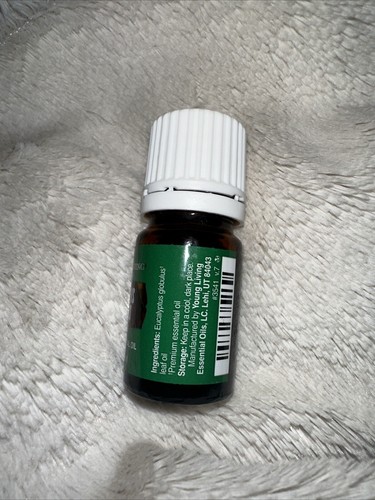 Young Living Eucalyptus Globulus Premium Essential Oil 5 ML New .17 Fl Oz & Bag - Picture 3 of 6