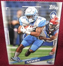 2019 TOPPS AAF #109 TERRELL NEWBY RC