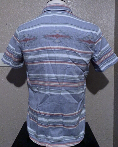 NEW Faherty X Good Feather Men's Medium Southwestern Morning Star Serape Shirt M - Picture 7 of 12