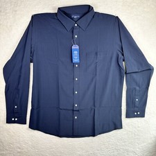 Nautica Young Men's School Uniform Long Sleeve Performance Size XL Navy