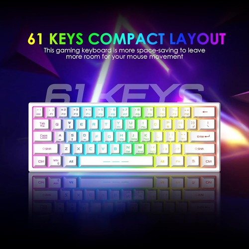 Gaming Wireless RGB beleuchtete Tastatur & Maus Combo 2400dpi für PC Laptop - Bild 16 von 30