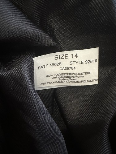 Windsmoor Black & Ivory Abstract Print Chiffon Dress Size 14 - Picture 17 of 18
