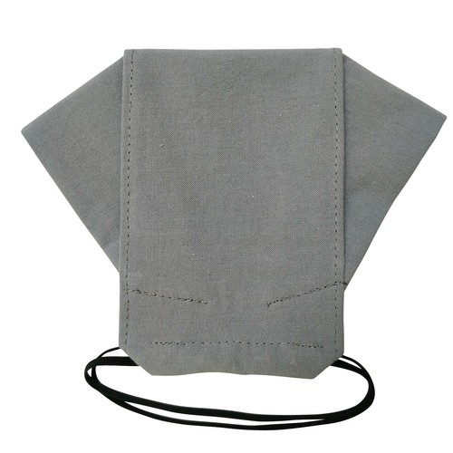 Gray 3D Face Mask 3 Layers Machine Washable Organic Premium Cotton Easy Breath - 第 3/5 張圖片