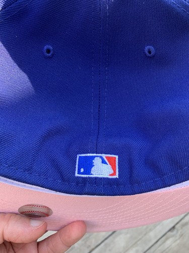 hat club exclusive Chicago Cubs 1990 All-Star game alternate pink bottom 7 3/4 - Picture 7 of 9