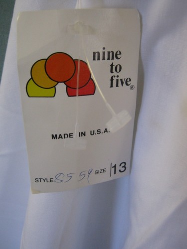 VTG 80's Nine to Five Skirt Size 13 Elastic Waist Maxi Eyelet Trim Modest - Picture 4 of 6