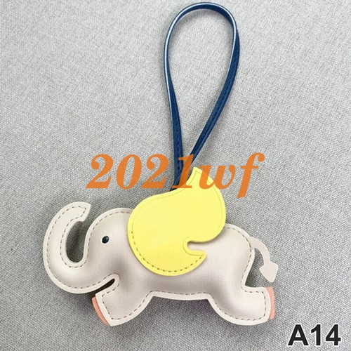 PU Leather Wing Flying Elephant Hanger Keychain Pendant Decor For Ladies Bag - Picture 11 of 21