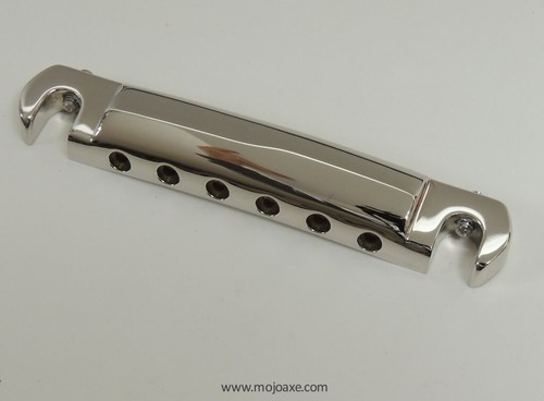 MojoAxe Compensated Wraparound Bridge for LEFT HAND Gibson Les Paul Junior R4 R7 - Picture 2 of 2