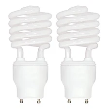 2 Pack S8210 23GU24/41 Spiral Compact Fluorescent 23W T2 GU24 4100K Cool White