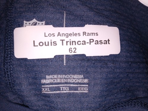 NFL Los Angeles Rams Louis Trinca-Pasat Millennium Blue Shirt Men's XXL - Picture 3 of 3