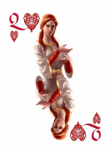 AESIR VIKING GODS BICYCLE RED DECK OF PLAYING CARDS POKER SIZE - Picture 2 of 3