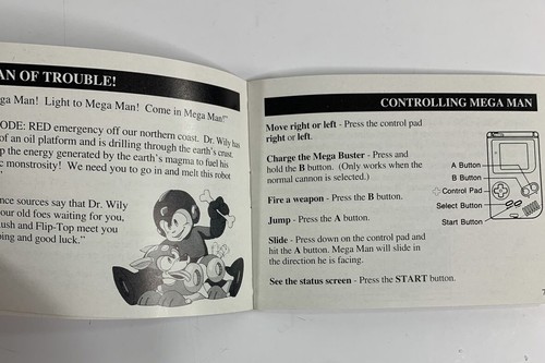 Game Boy Mega Man III 3 nur Bedienungsanleitung Booklet - Bild 3 von 3