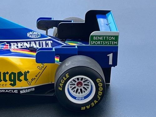 1/18 Benetton Renault B195 #1 M.Schumacher Sieg GP Spa 1995 MINICHAMPS 510952901 - Foto 15 di 16