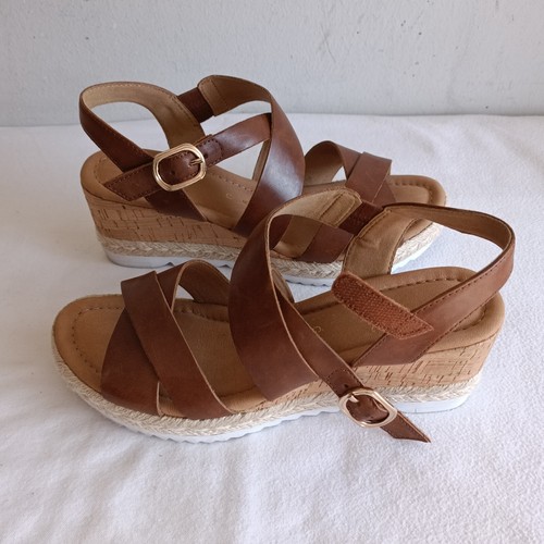 *Gabor* Sandalen, Riemchensandalen, Keilabsatz, Gr.39, braun, Comfort - Bild 7 von 9