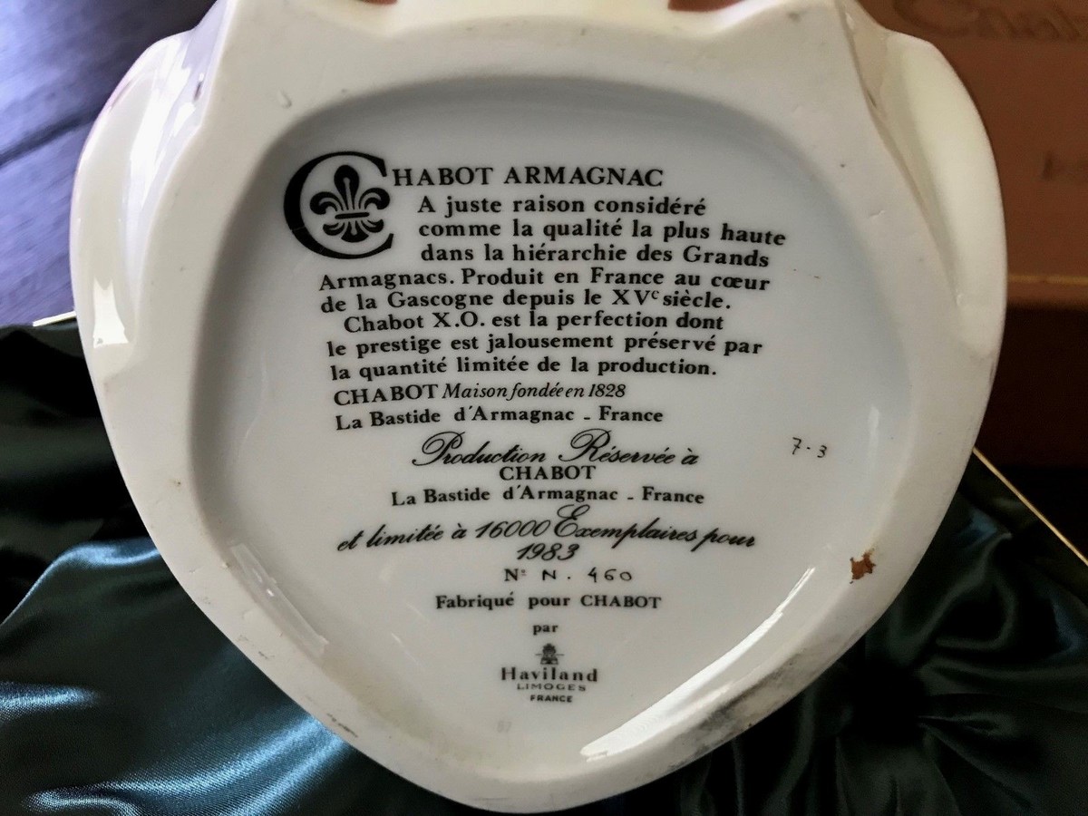 置物 XO Chabot Chabot X.O. Armagnac シャボー 鳥 陶器 空瓶 - メルカリ