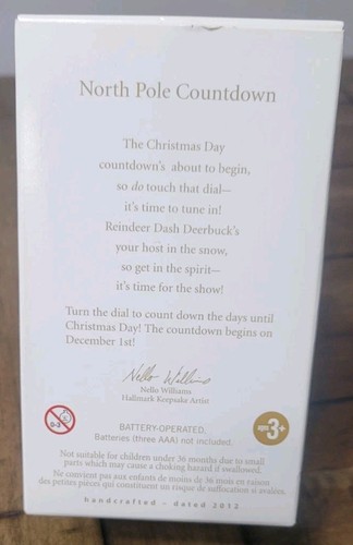 Hallmark – Christmas Radio Ornament– North Pole Countdown -2012 –Magic – Art - Picture 3 of 6