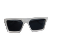 Statements Women Sunglasses White Frames Black Lens UV400