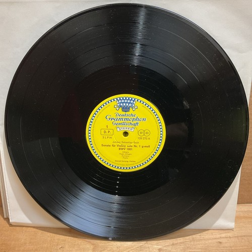 BACH 6 Sonatas & Partitas for Violin Solo SZERYNG DGG SLPM-139270 3LP Box GY7 NM - Picture 5 of 6