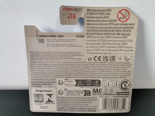 HOT WHEELS FIAT 500E - Foto 4 di 4