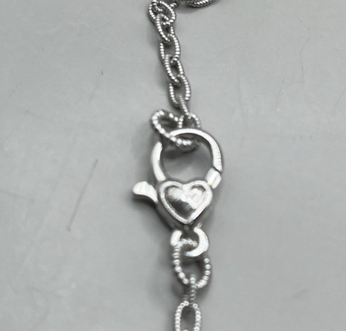 Vintage Judith Ripka 925 Sterling Silver Diamonique, CZ Station Necklace 18” - Picture 9 of 10