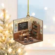 Personalized Classroom Christmas Ornament Teacher Ornament Gift School Ornament