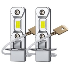 AUXITO White H3 6500K CSP 8-LED Light Fog Daytime Running Lights 4000LM 30W 2X