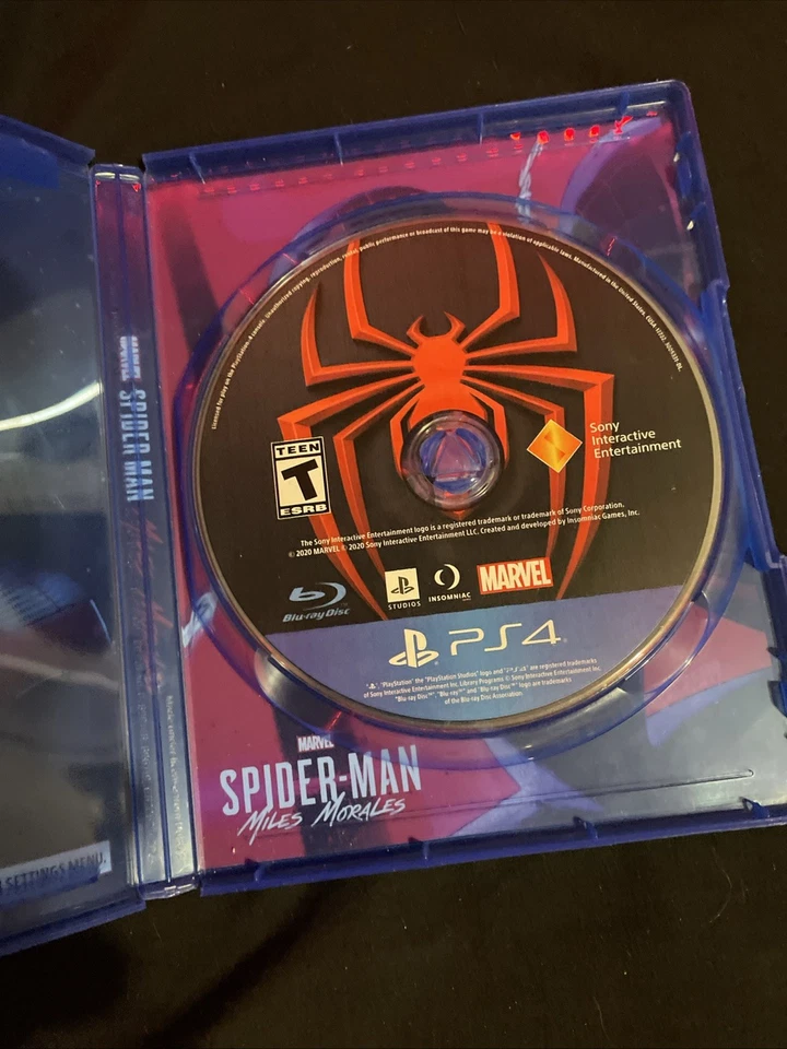 PS4 Slim 1TB Console. Comes with Controller and Cords and Four Disc Games. Used - Image 4 of 4